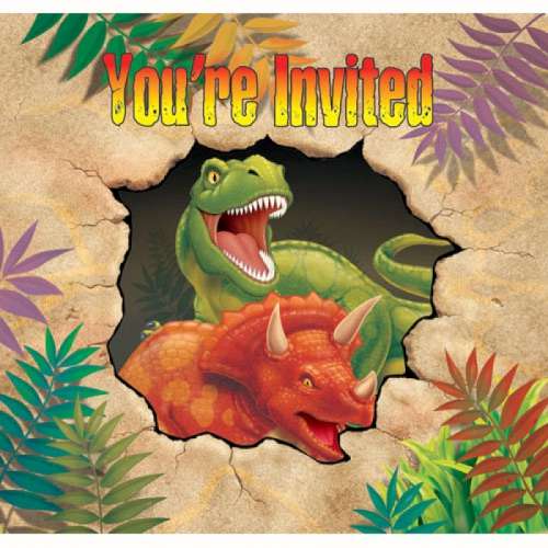 Dino Blast Invitations - Click Image to Close